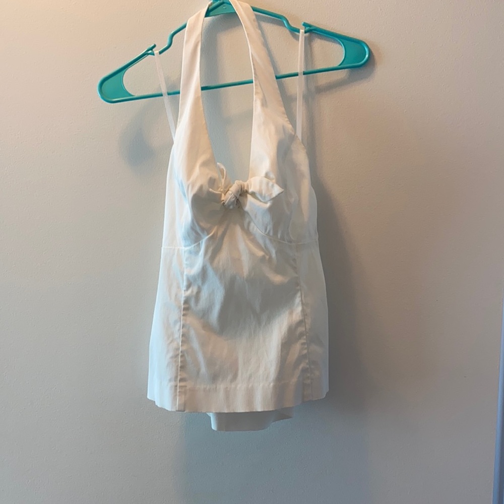 Jones New York signature small white halter top
